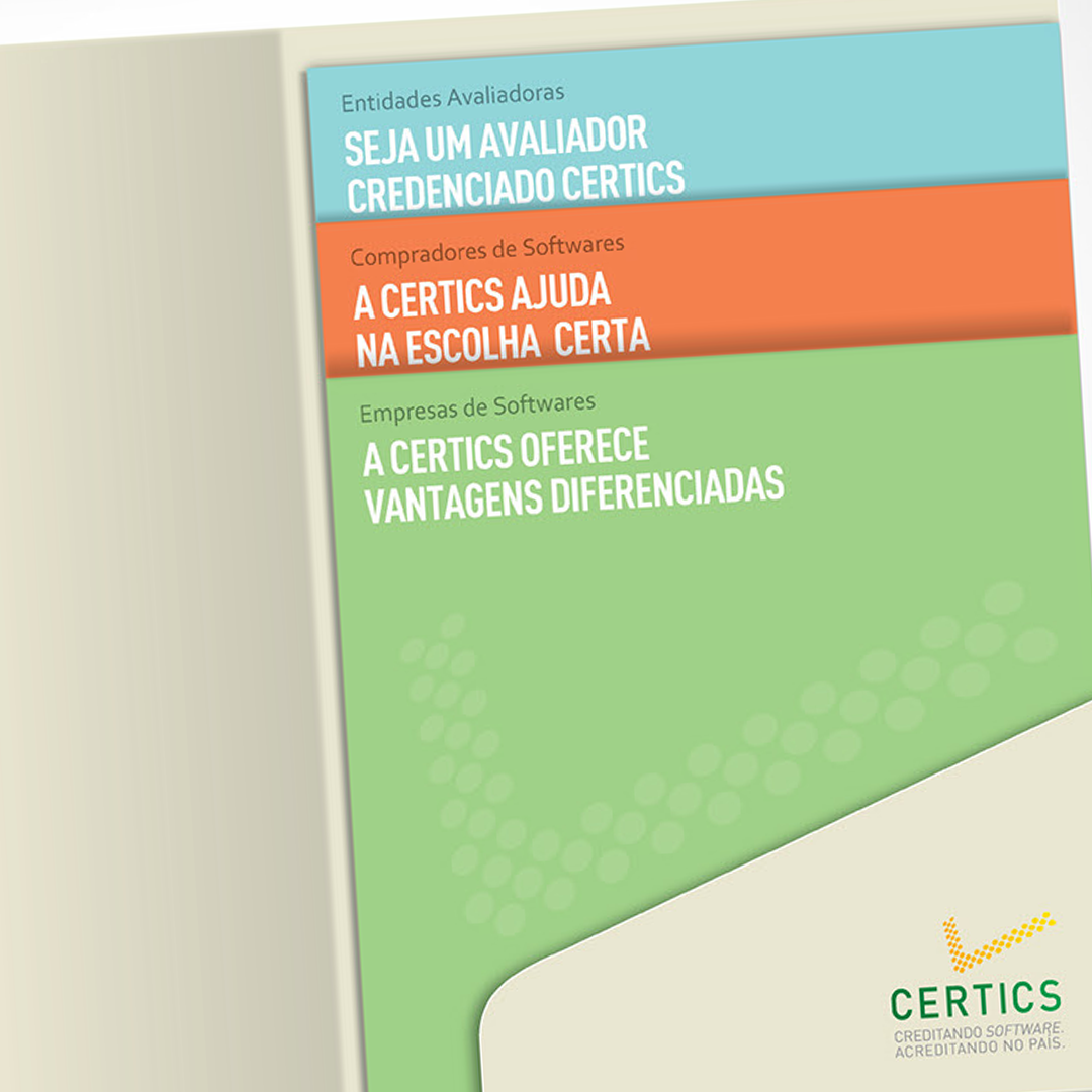 Materiais gráficos institucionais e promocionais para a campanha de divulgação da CERTICS, do CTI Renato Archer e Ministério da Ciência, Tecnologia e Inovação. 05