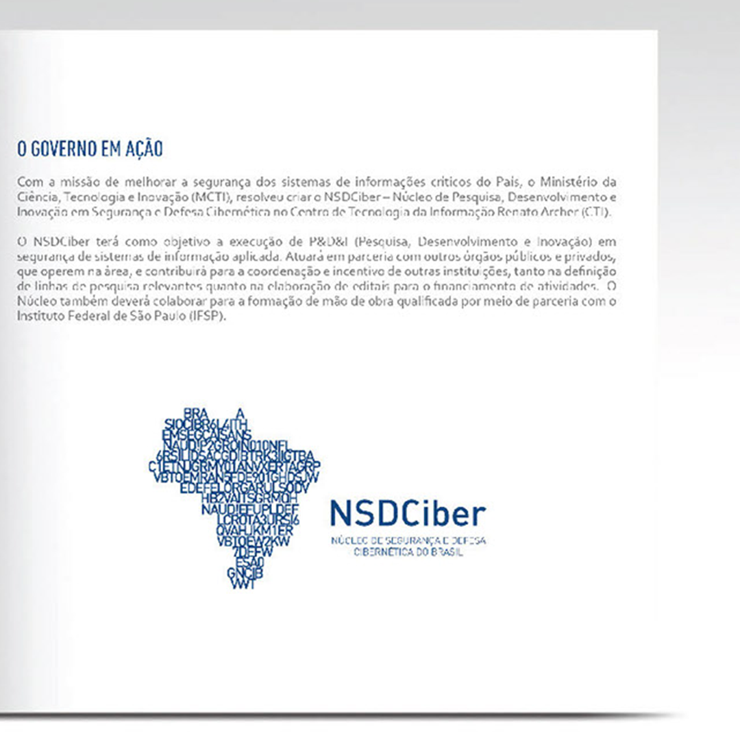 Folder para o Núcelo de Segurança e Defesa Cibernética do Brasil 12